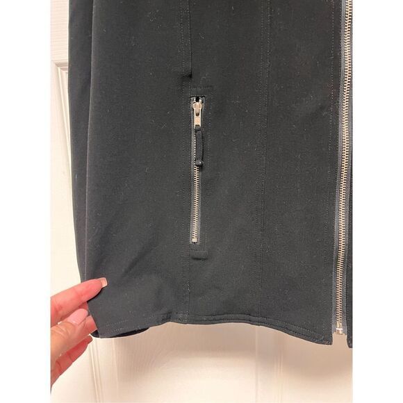 Chicos Black Zip Up Jacket sz 2 or L EUC - Picture 3 of 6